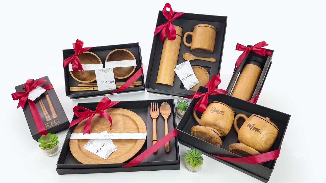 WOOD MOOD Premium Wooden Hampers